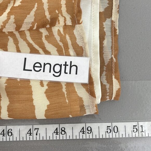 Camila Coelho Bailee Midi Dress Revolve Straps Slit Tan Size Large L - Picture 14 of 17